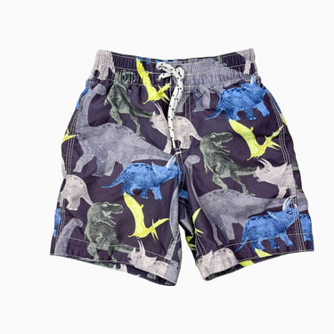Maillot short gris à imprimé dinos avec filet intégré 5Y