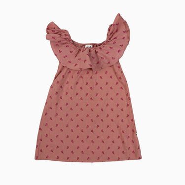 Robe blush fleurie en lin et viscose 4Y