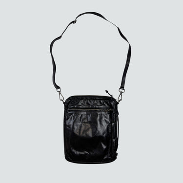 Sac à bandoulière noir en cuir pour femmes OS