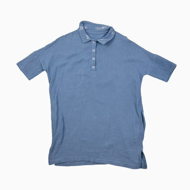 Robe style tunique bleue en mousseline 5-6Y