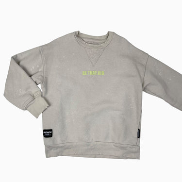 Pull greige 'be that kid' 6-7Y