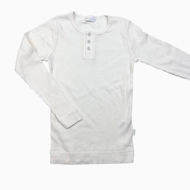 Chandail vanille en modal et coton bio côtelé 8Y