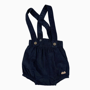 Bloomer à bretelles en corduroy 9-12M