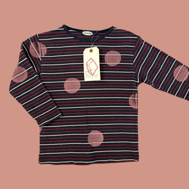 Chandail rayé-pointillé gas station 6Y