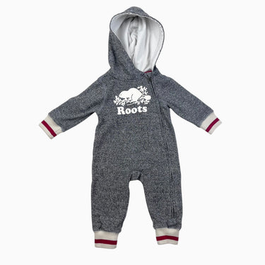 Combi à capuchon grise chinée 3-6M