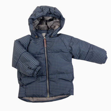 Manteau marine carreauté style puffer 1.5-2Y