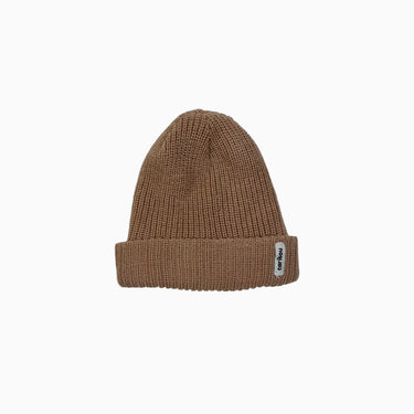 Tuque beige en tricot de laine mérinos S 6-12M