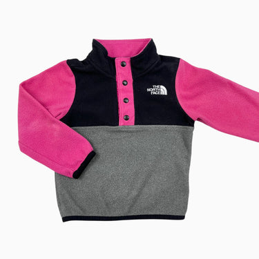 Pull rose, gris et noir en polar 2Y