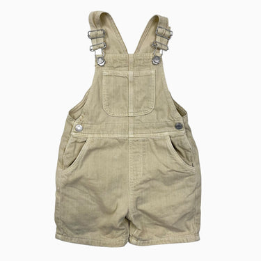 Salopette vanille en denim de coton 12-18M