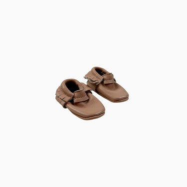 Mocassins en cuir roses 0-3M