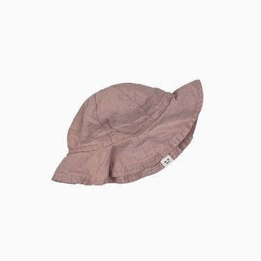 Chapeau soleil rose poudré 9-12M