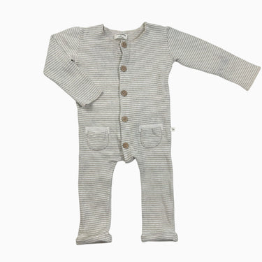 Combi à rayures beiges et blanches 12M