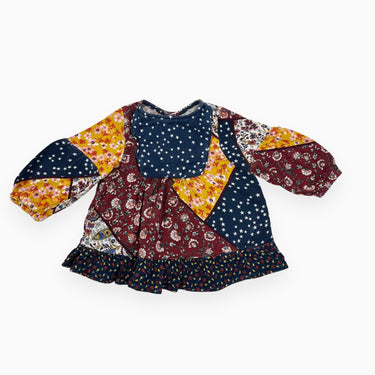 Robe en coton 'style patchwork' 3-6M