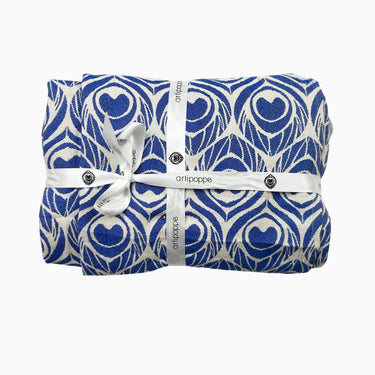Écharpe de portage à motifs marine en tricot de soie, coton et bambou taille 6