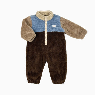 Combi colorblock en peluche 18M