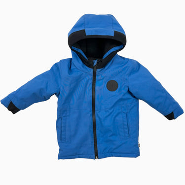 Manteau d'hiver bleu royal doublé en polar 18M