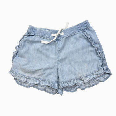 Short chambray avec volants 4-5Y