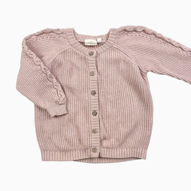 Cardigan blush en tricot 18M