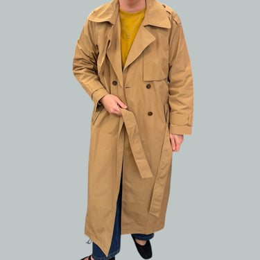 Manteau style trench sable pour femmes L