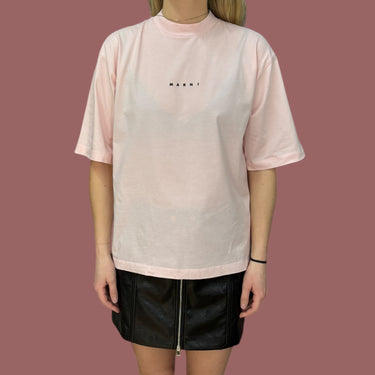 T-shirt baby pink 'Marni' en coton pour femmes 38 (XS)