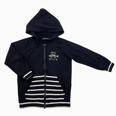 Veste à capuchon noir 'poisson' 5Y