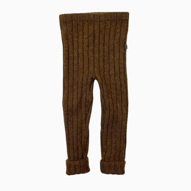 Legging noisette en tricot de bébé alpaca cotelé 12-18M
