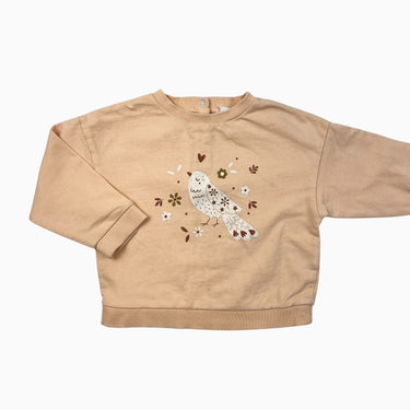 Pull pêche 'oiseau' 24M