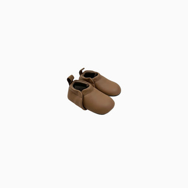Mocassins camel à semelles souples 6-12M