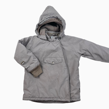 Manteau d'hiver gris avec capuchon amovible 6Y