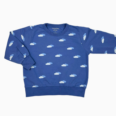 Pull bleu 'nuages' 6Y