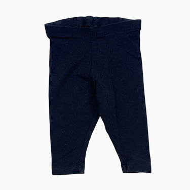 Legging noir en coton bio 2-4M