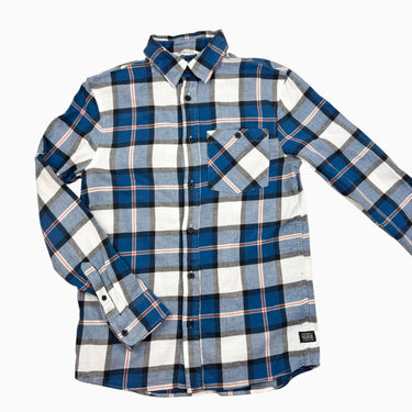 Chemise bleue carreautée 12-13Y