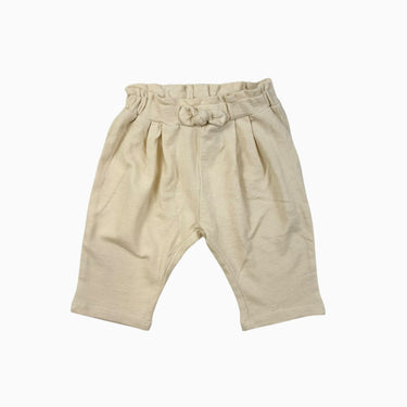 Pantalon vanille avec noeud 4-6M