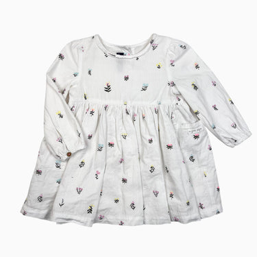 Robe blanche fleurie 24M