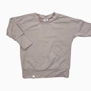 Pull beige en lyocell et coton bio 1-3Y