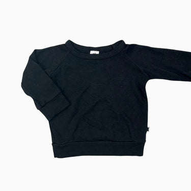 Chandail noir en bambou et spandex 0-6M