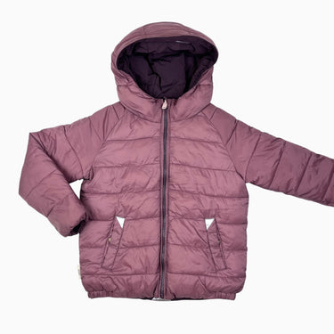 Manteau style puffer prune réversible vieux-rose 9-10Y