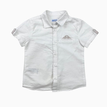 Chemise blanche en lin et coton 24M
