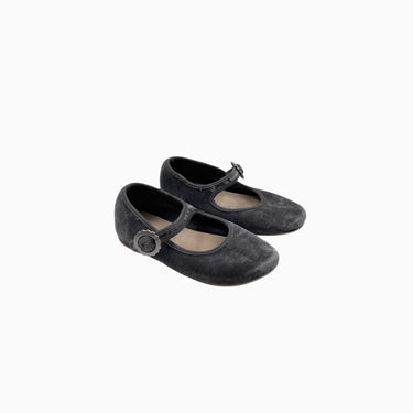 Ballerines grises en velours 25EU