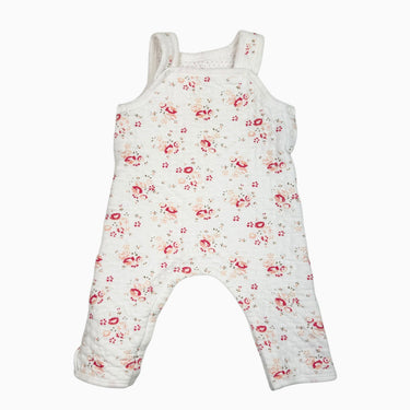 Salopette blanche fleurie matelassée 3M