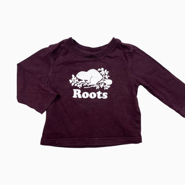 Chandail lie de vin avec logo emblématique 6-12M