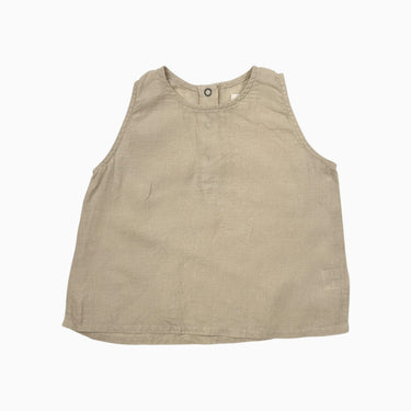 Camisole beige lin 2-3Y