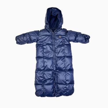Combi puffer convertible marine doublée en polar 6-12M
