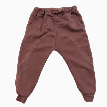 Jogger noisette en coton bio 2-3Y