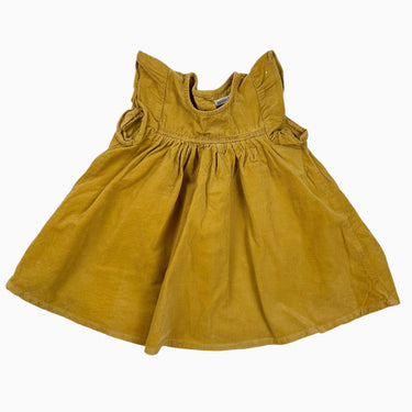 Robe ocre en corduroy 9M
