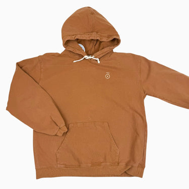 Pull à capuchon marron en coton bio 11-12Y