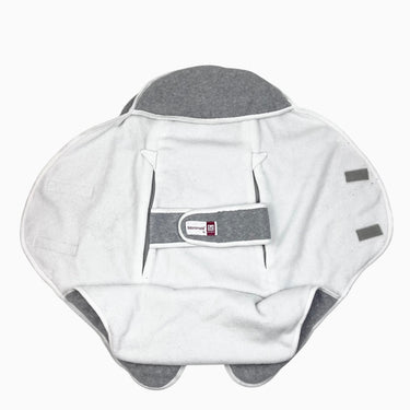 Gigoteuse d'emmaillotage grise en peluche NB-6M