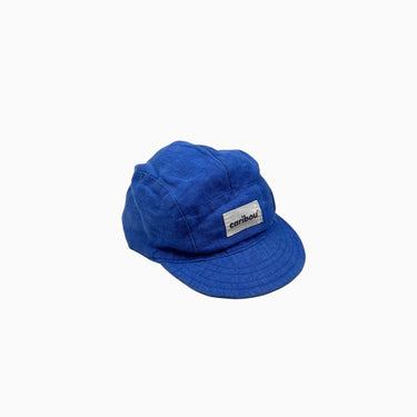 Casquette bleue en lin M (fit 18-24M)