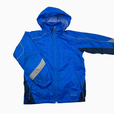 Manteau style coupe-vent bleue 10-12Y