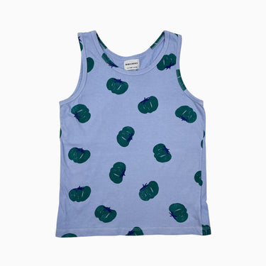 Cami bleue 'Tomates vertes' 10-11Y